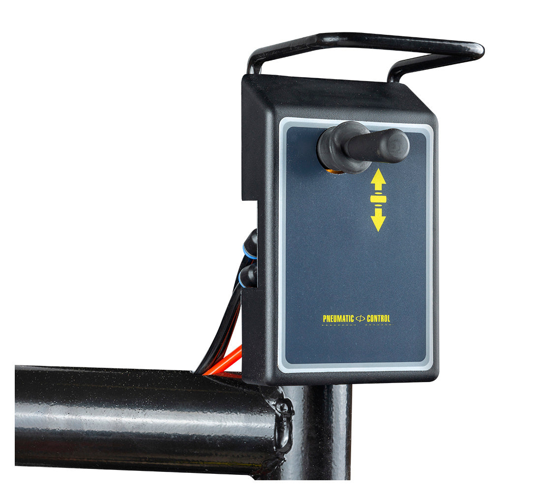 Автоматична машина за монтаж и демонтаж на гуми 12"-26" 230V с вградена система за напомпване и поддържащо рамо RUNFLAT