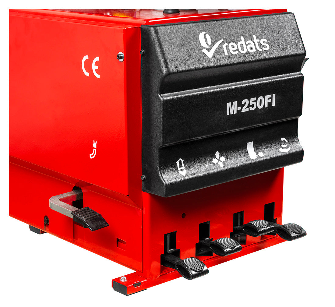 Автоматична машина за монтаж и демонтаж на гуми 12"-26" 230V с вградена система за напомпване и поддържащо рамо RUNFLAT