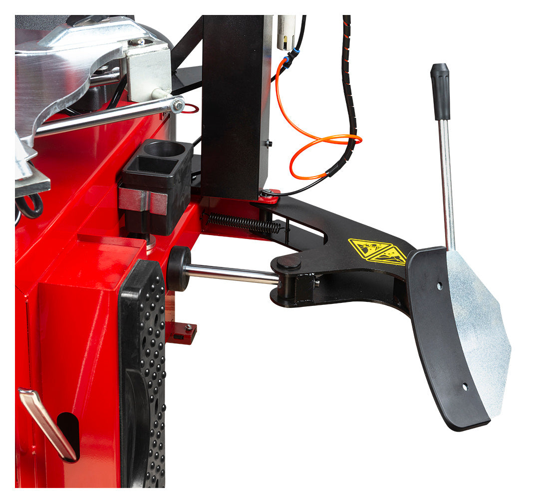 Автоматична машина за монтаж и демонтаж на гуми 12"-24" 230V с вградена система за напомпване и поддържащо рамо RUNFLAT