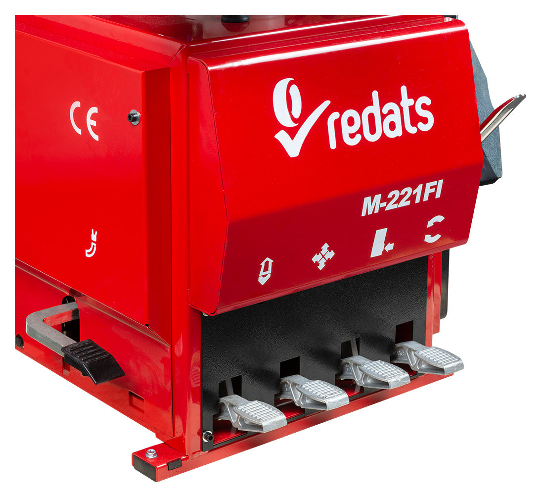 Автоматична машина за монтаж и демонтаж на гуми 12"-24" 230V с вградена система за напомпване и поддържащо рамо RUNFLAT