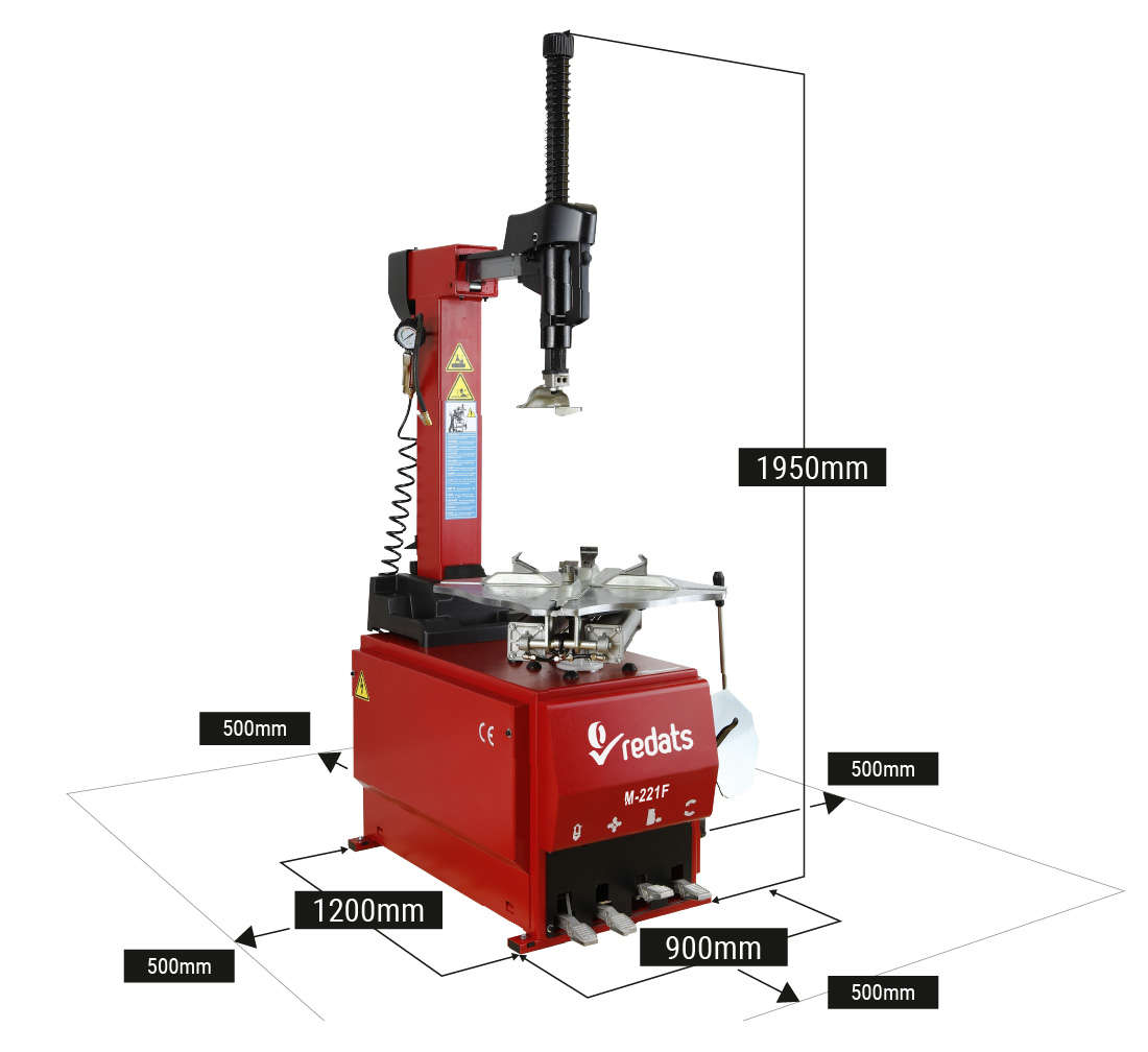 Автоматична машина за смяна на гуми 24" 230V REDATS M-221F