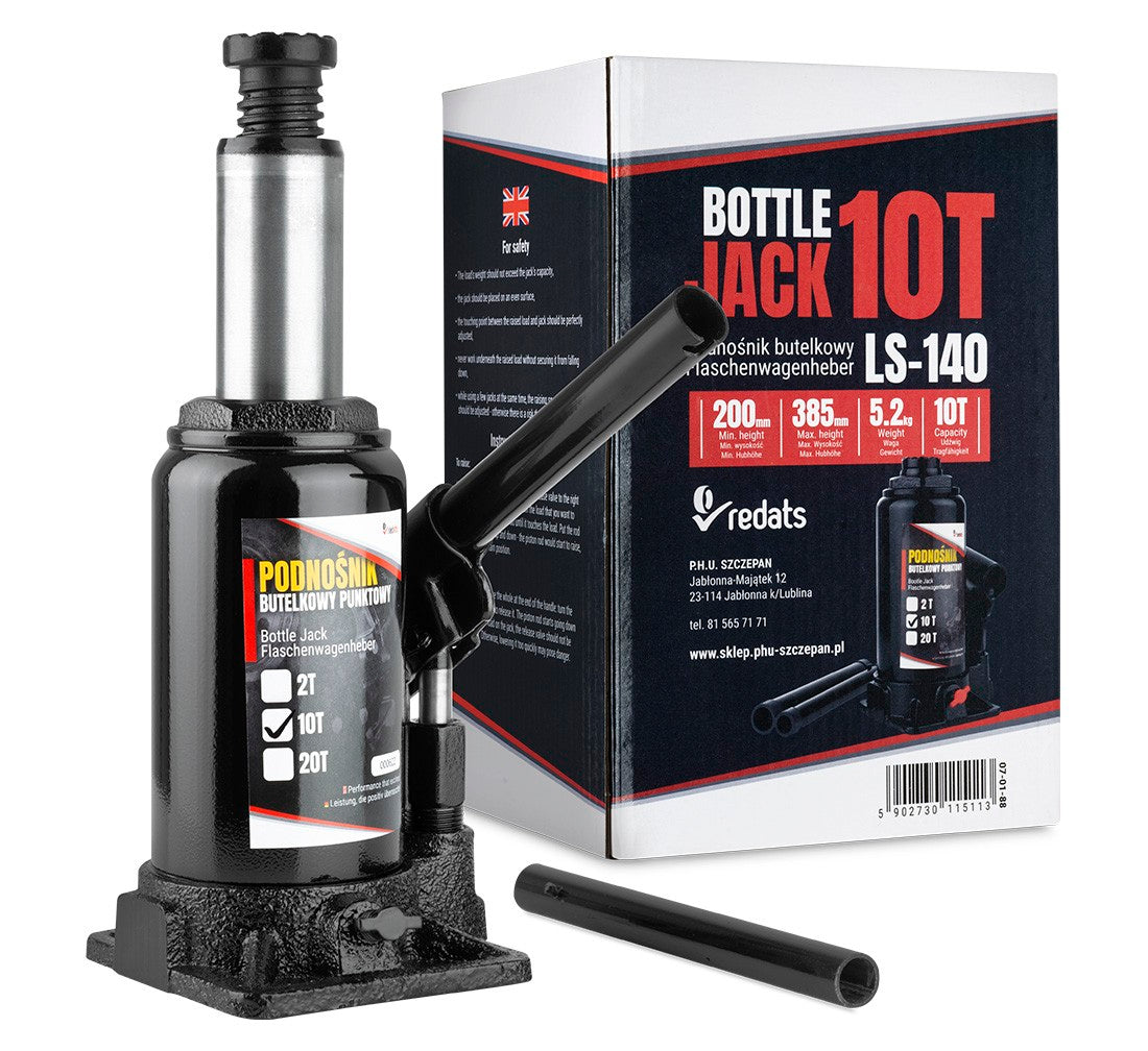 Хидравличен крик тип "бутилка" 10 т