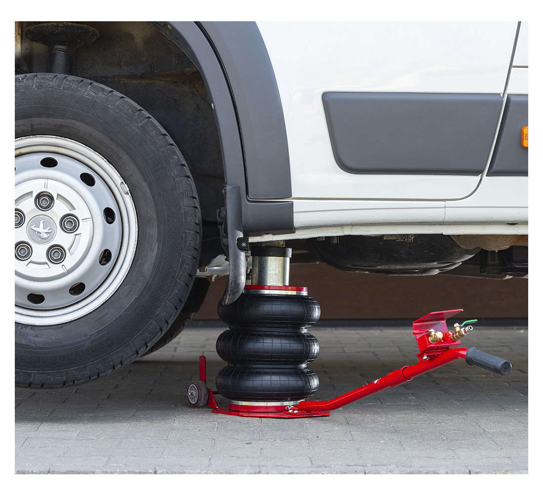 Пневматичен крик с въздушна възглавница с повдигач 3.5 т 14-48 см