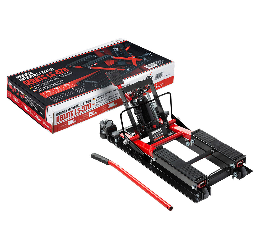 Професионален хидравличен крик за мотоциклети и ATV 680 кг