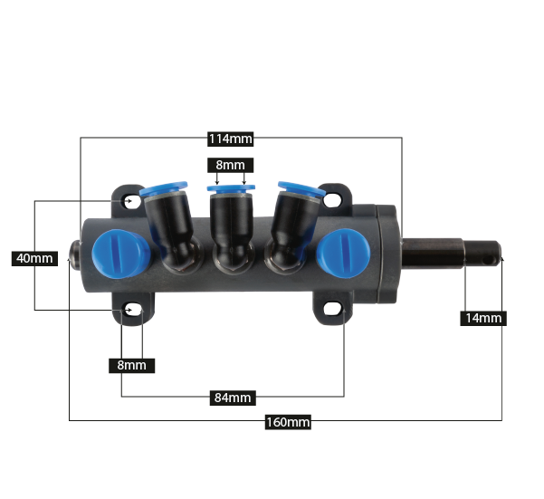 Клапан за разпределение на въздух за машина за смяна на гуми модел 1