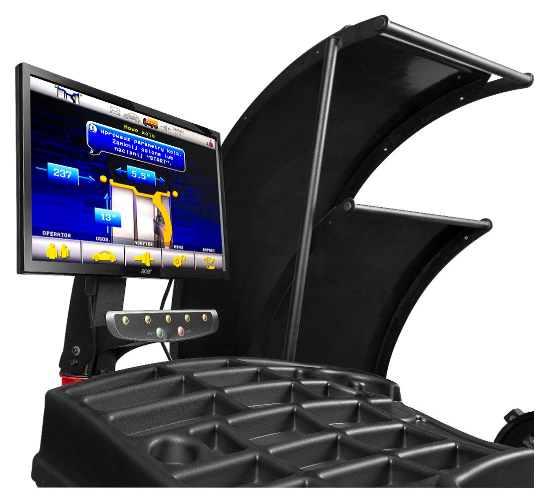 Машина за балансиране на гумите на камион с подемник, 28 инча