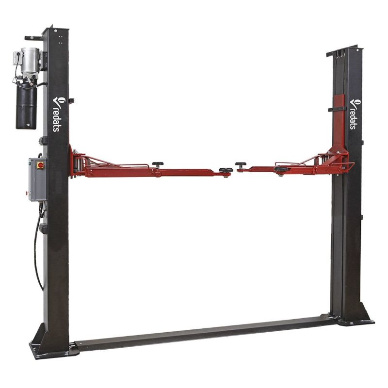 Двуколонен подемник за автомобили 4 тона с автоматично отключване 230V + Безплатно масло