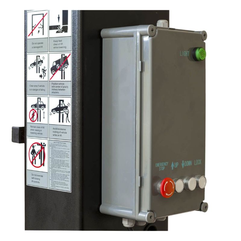 Двуколонен подемник, 380V, 4 т, aвтоматично отключване