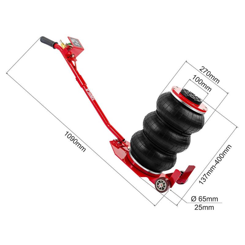Пневматичен крик с въздушна възглавница, 3.5 т 15-38 см