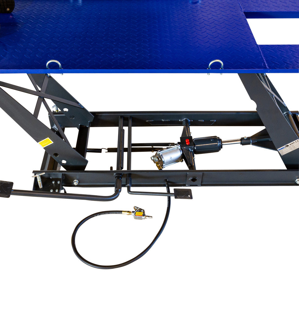 Хидро-пневматичен подемник за мотоциклети 450 кг с колесна скоба