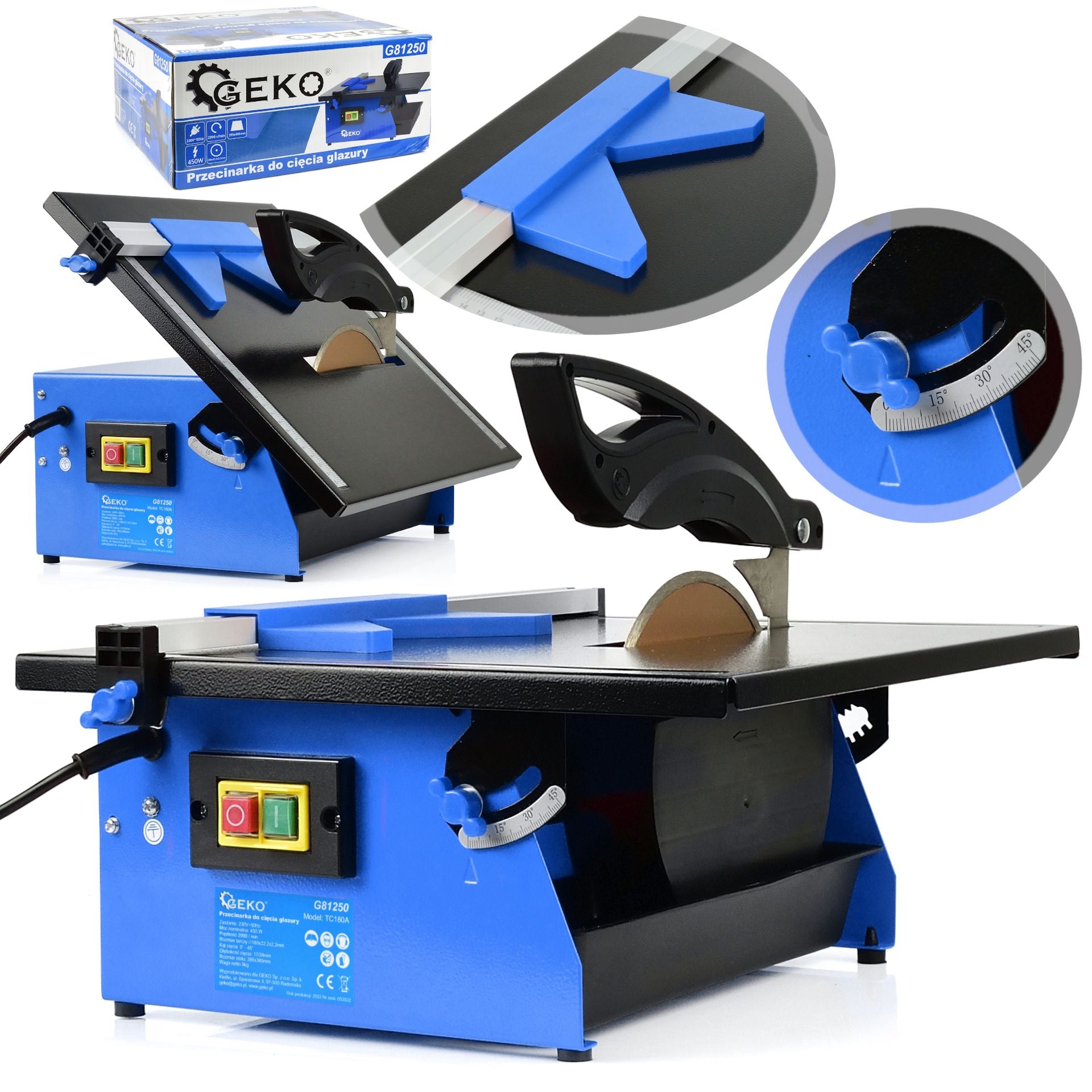 Машина за рязане на плочки със стойка 600W