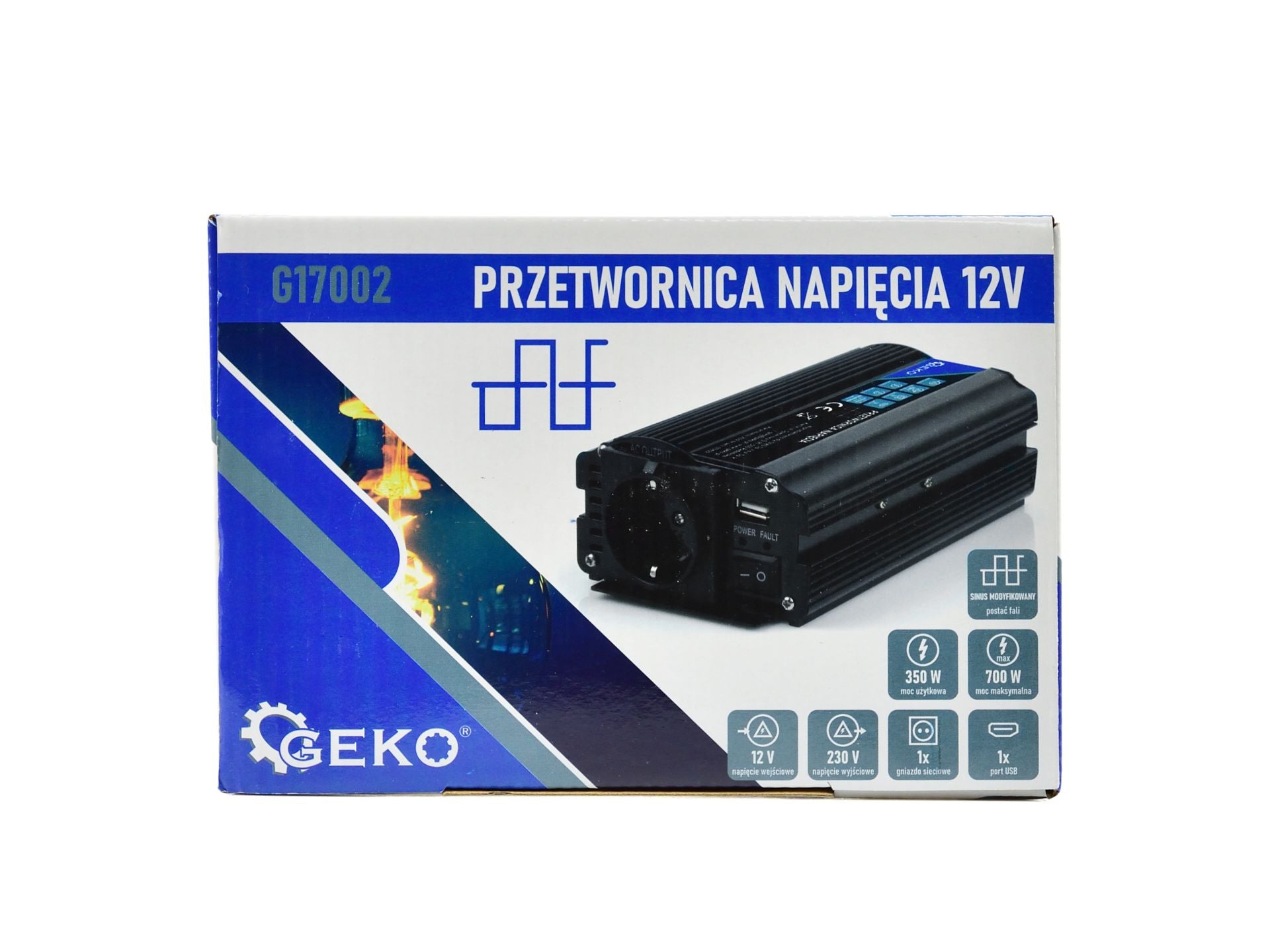 Инверторен преобразувател за напрежение 12-220V 350/700W
