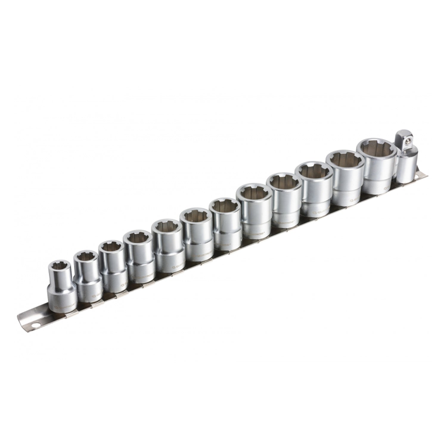 Комплект вложки Cr-V за повредени винтове 3/8'' 8–19 мм QUATROS