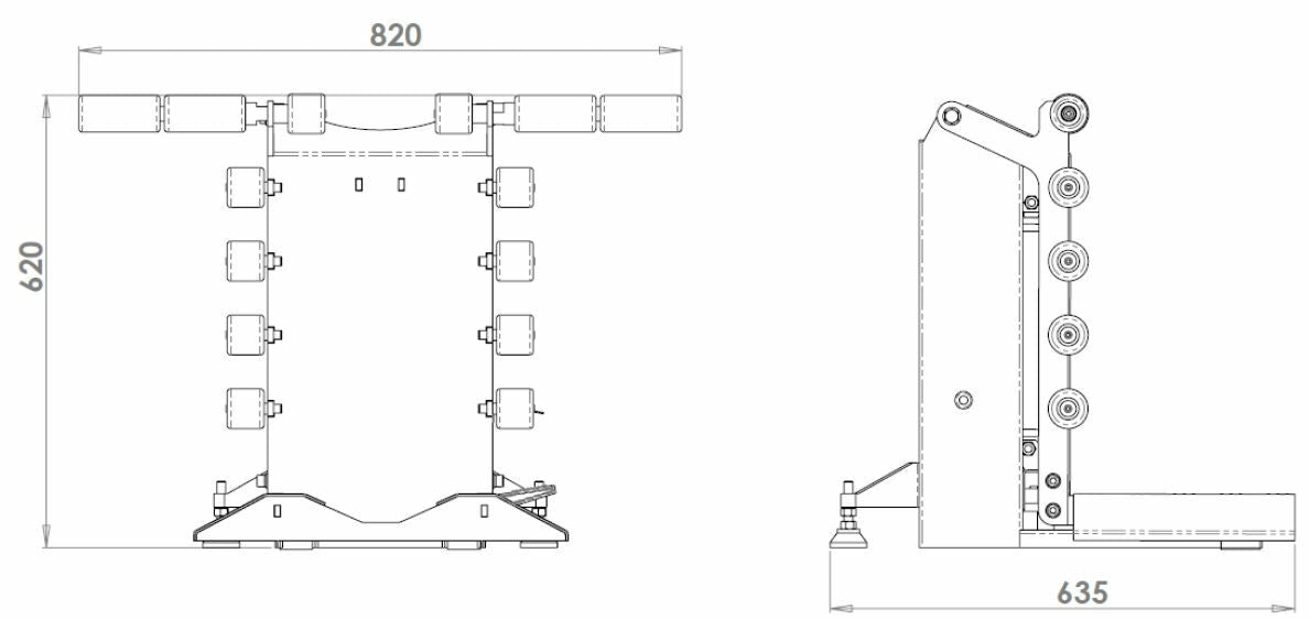 Подемник на гуми за машини за балансиране на гуми, капацитет на вдигане 70 кг