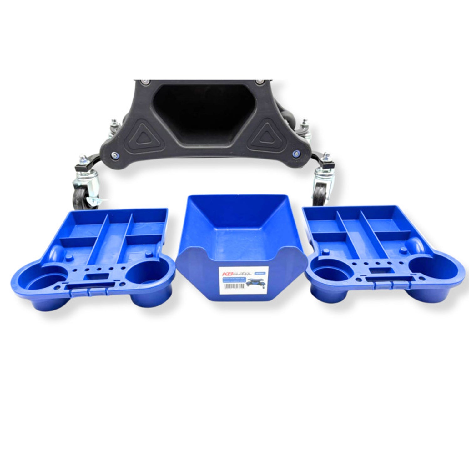 Мобилен стол за сервиз, механик, с поставка за инструменти