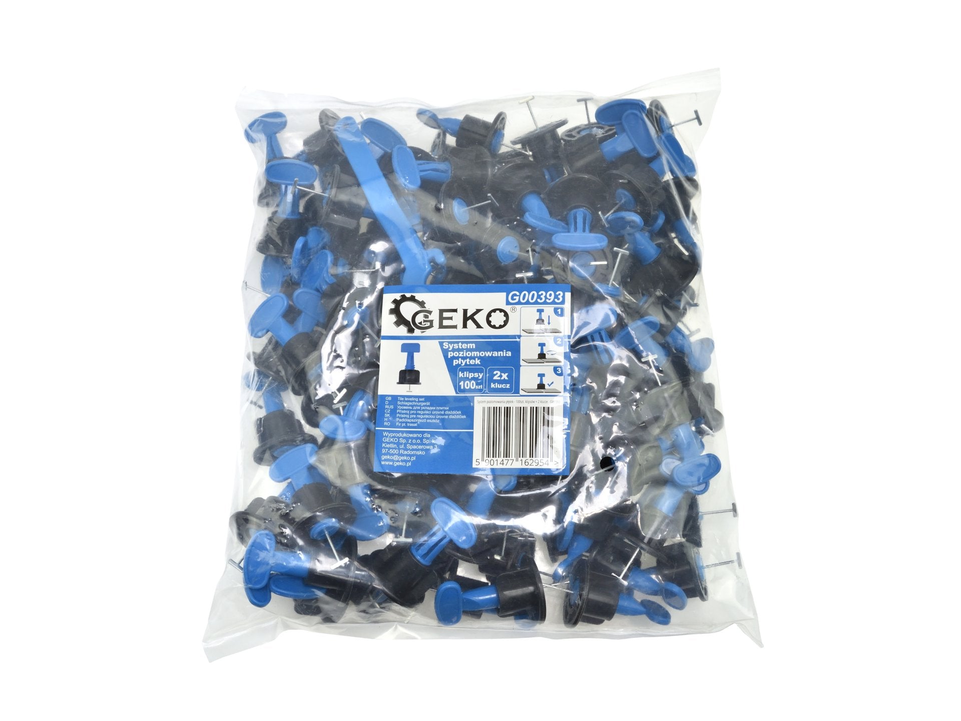 Комплект клипсове, щипки за нивелиране и изравняване на керамични/фаянсови плочи 102 части