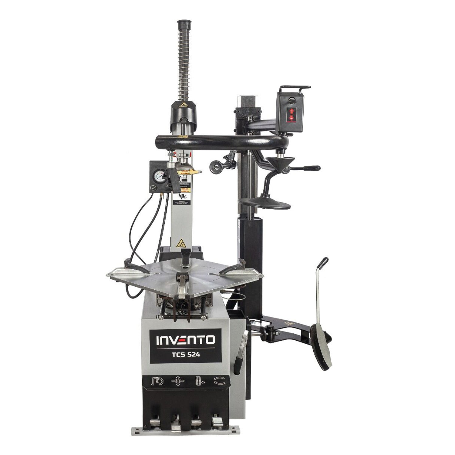 Машина за смяна на гуми с автоматично рамо runflat 24" 380V INVENTO