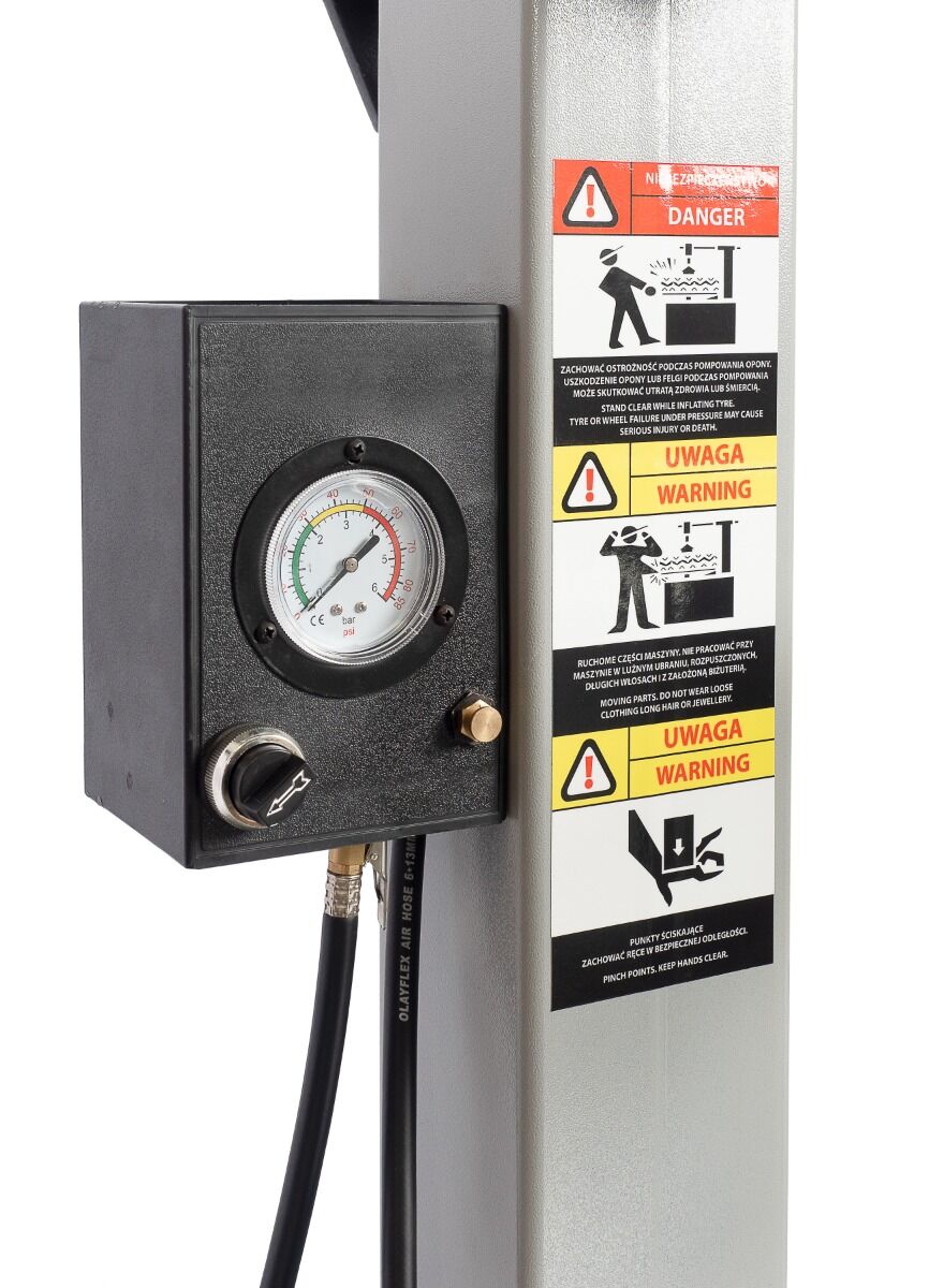 Машина за смяна на гуми с автоматично рамо runflat 24" 380V INVENTO