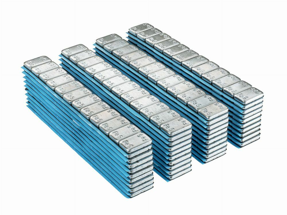 Кутия залепващи се тежести 5 г ROUND 100 ленти