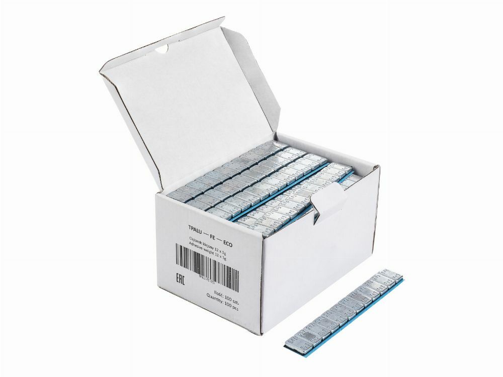 Кутия залепващи се тежести 5 г ROUND 100 ленти