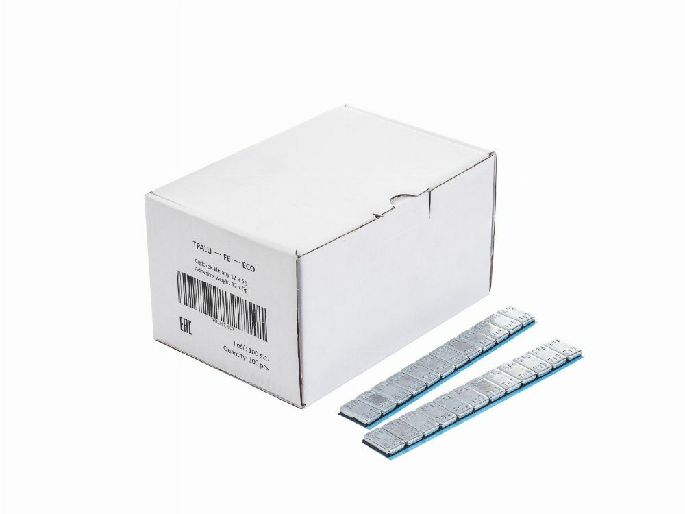 Кутия залепващи се тежести 5 г ROUND 100 ленти