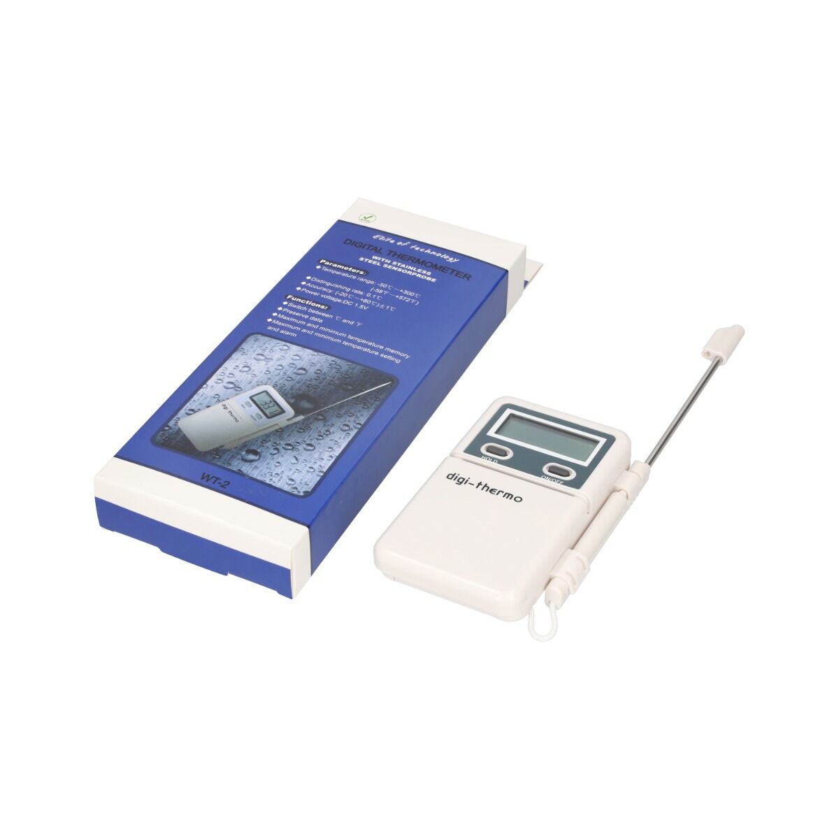 Дигитален термометър със сонда 1 м за климатични системи -50 +300⁰C