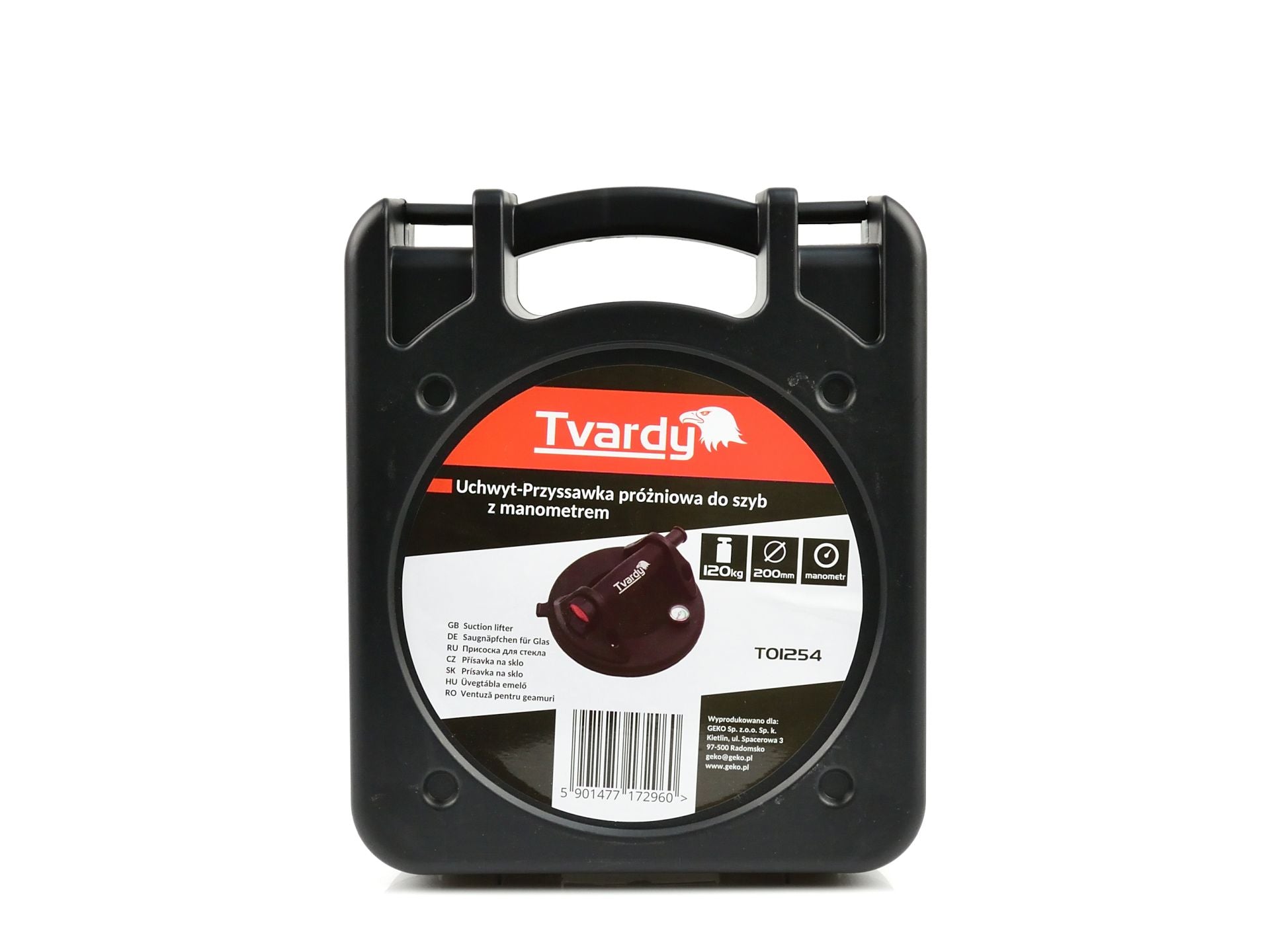 Вендуза за прозорци с манометър 200 мм 120 кг