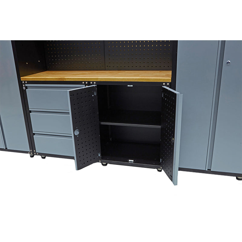 Комплект метални шкафове за сервиз, 9 бр.