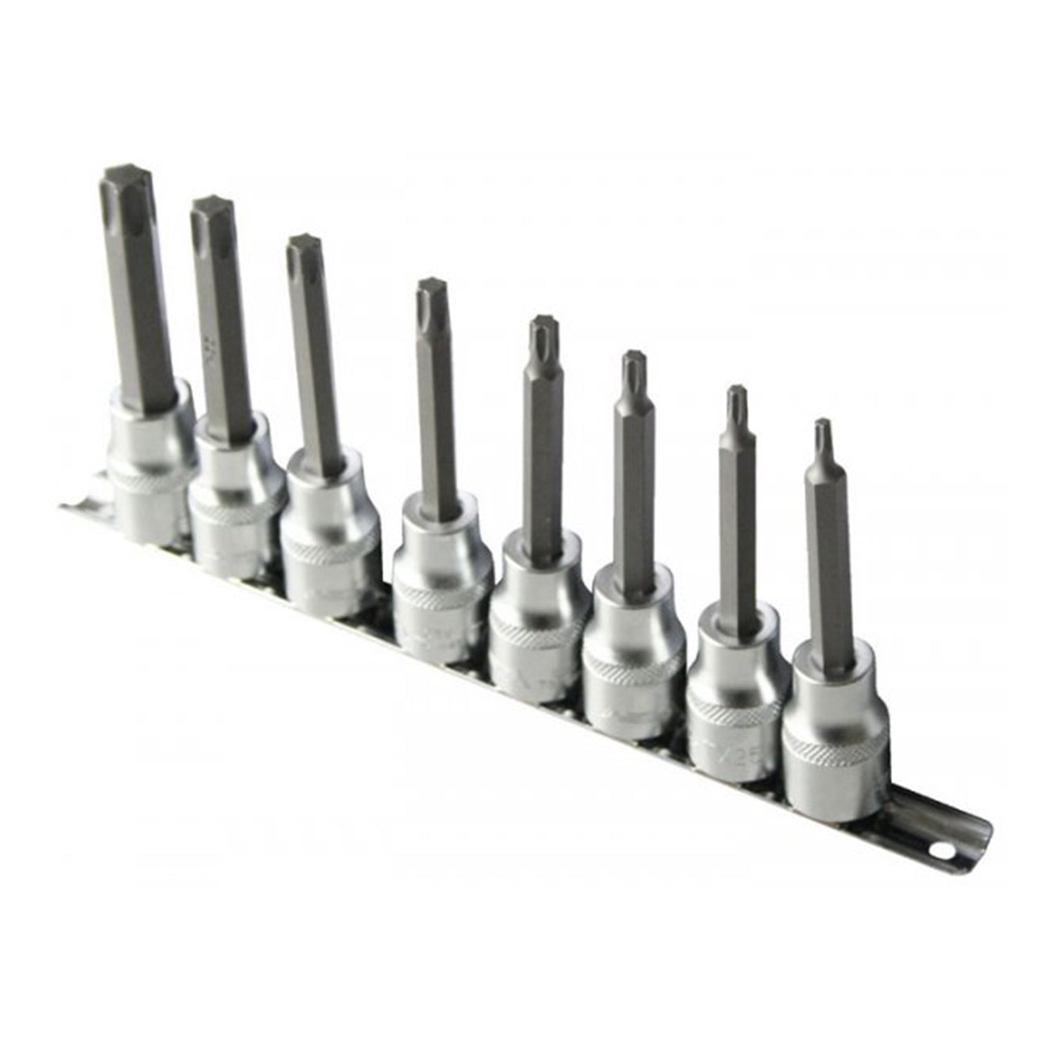 Комплект битове торкс 1/2" 100 мм 8 части