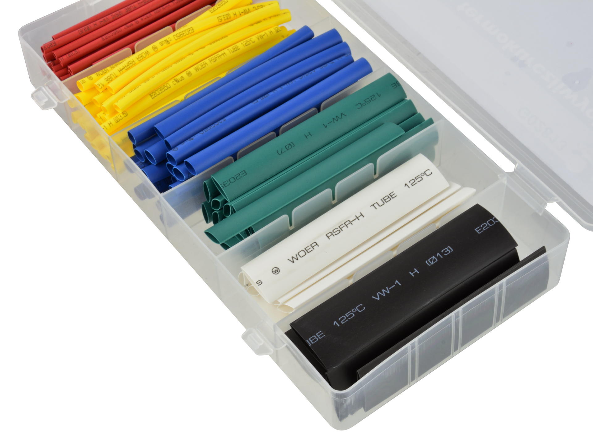 Комплект термосвиваеми шлаухи за кабели 128 бр.