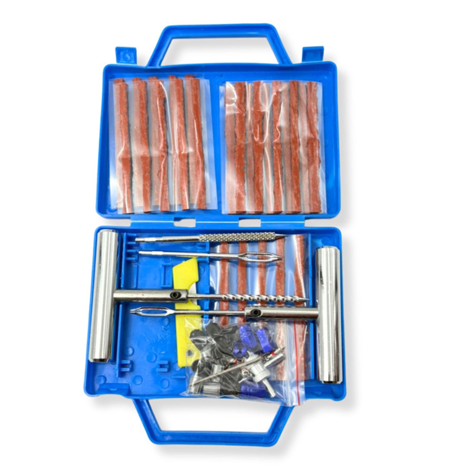 Комплект за ремонт на гуми с шнур, 53 части