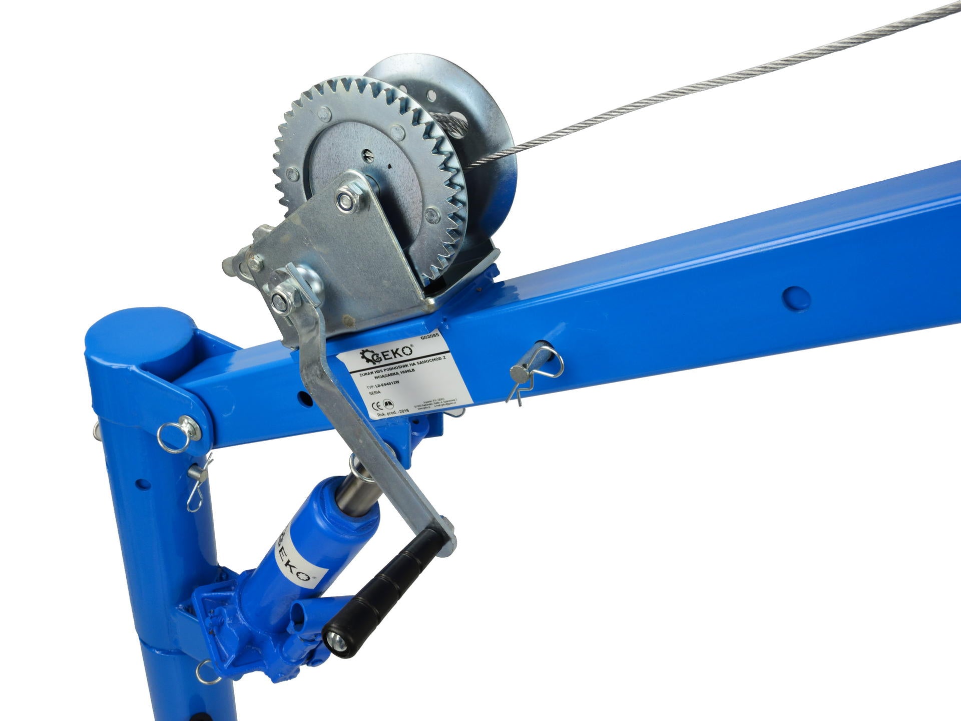 Хидравличен кран 450 кг с лебедка за автомобили и пикапи GEKO