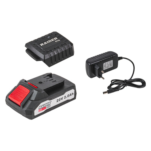 Комплект зарядно и акумулатор 20V 2.0Ah RAIDER