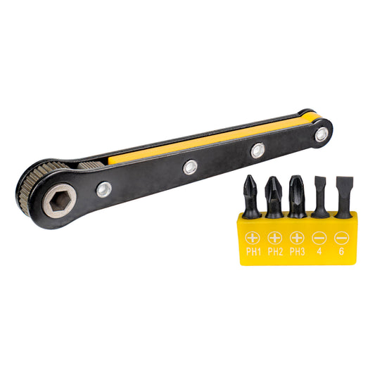 Комплект битове с тресчотка, 6 части TOP MASTER