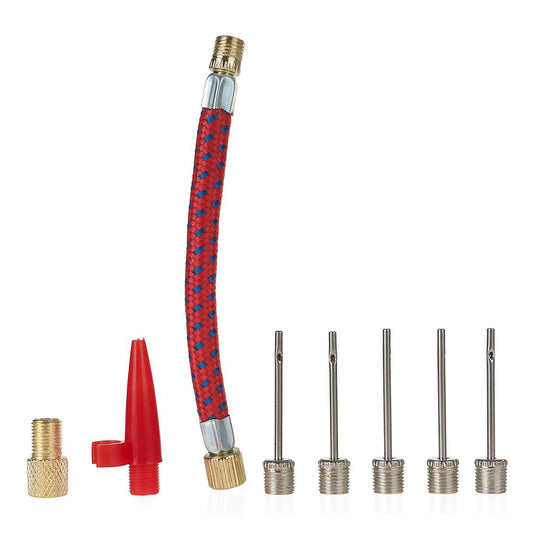 Универсален комплект аксесоари за надуване, идеален за автомобили, велосипеди и надуваеми предмети 8 части GEKO