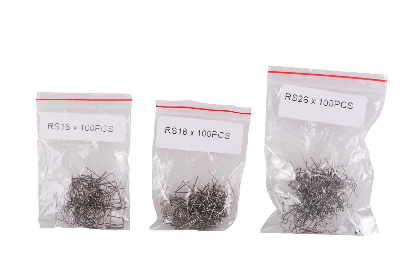 Комплект 600 скоби за заваряване на пластмаса RS16-RS46 GEKO