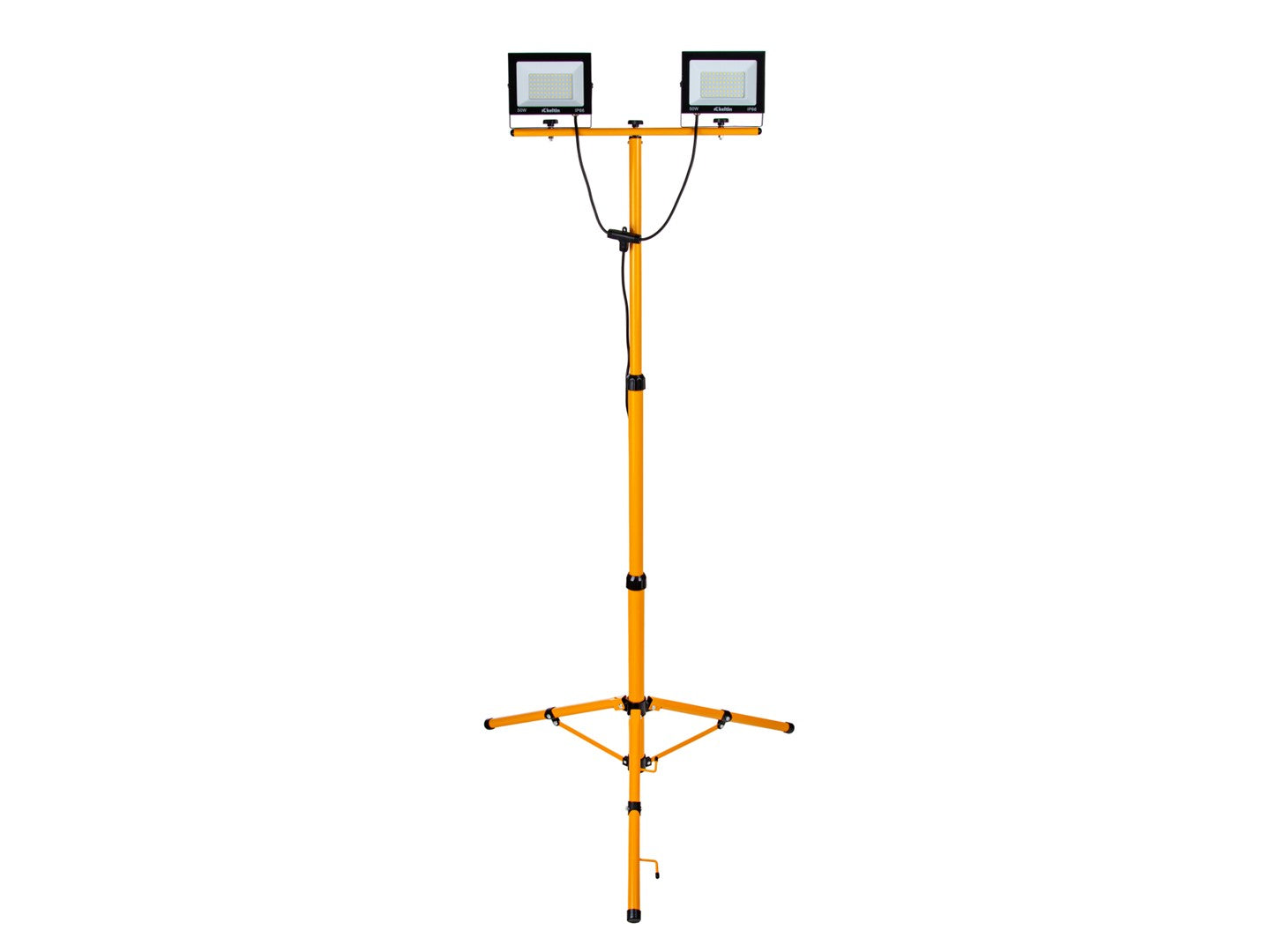 LED работна лампа 2 х 50W 6500K с регулируема стойка за статив