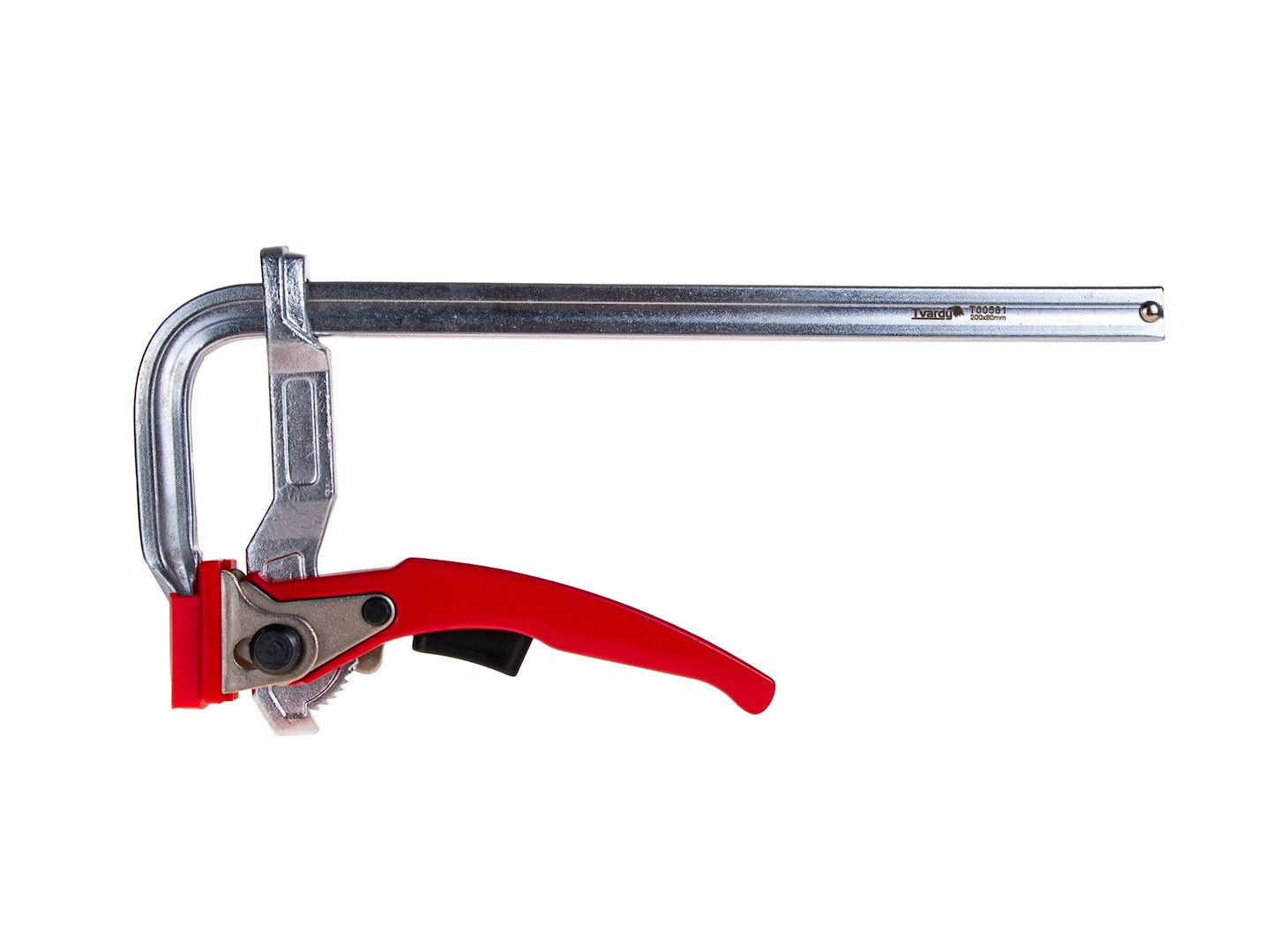 Скоба менгеме за дърводелство с тресчотка 200x80 мм