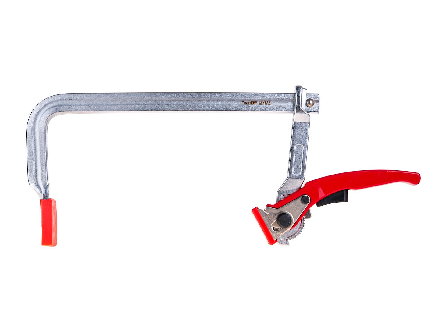 Скоба менгеме за дърводелство с тресчотка 200x100 мм