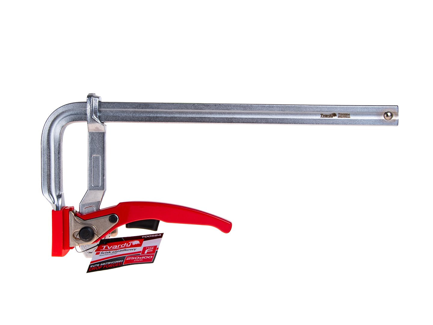 Скоба менгеме за дърводелство с тресчотка 250x100 мм