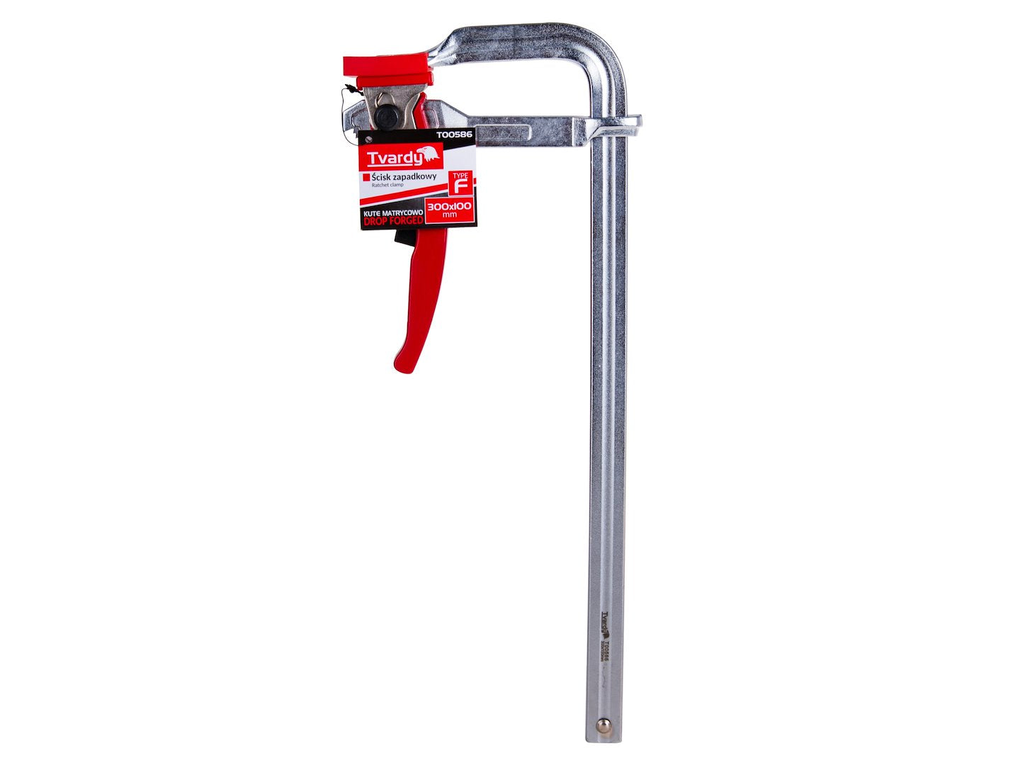 Скоба менгеме за дърводелство с тресчотка 300x100 мм