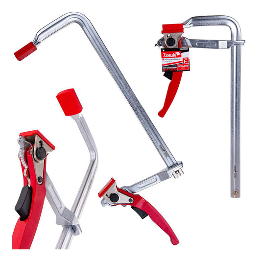 Дърводелска скоба тип F с тресчотка 300х120 мм