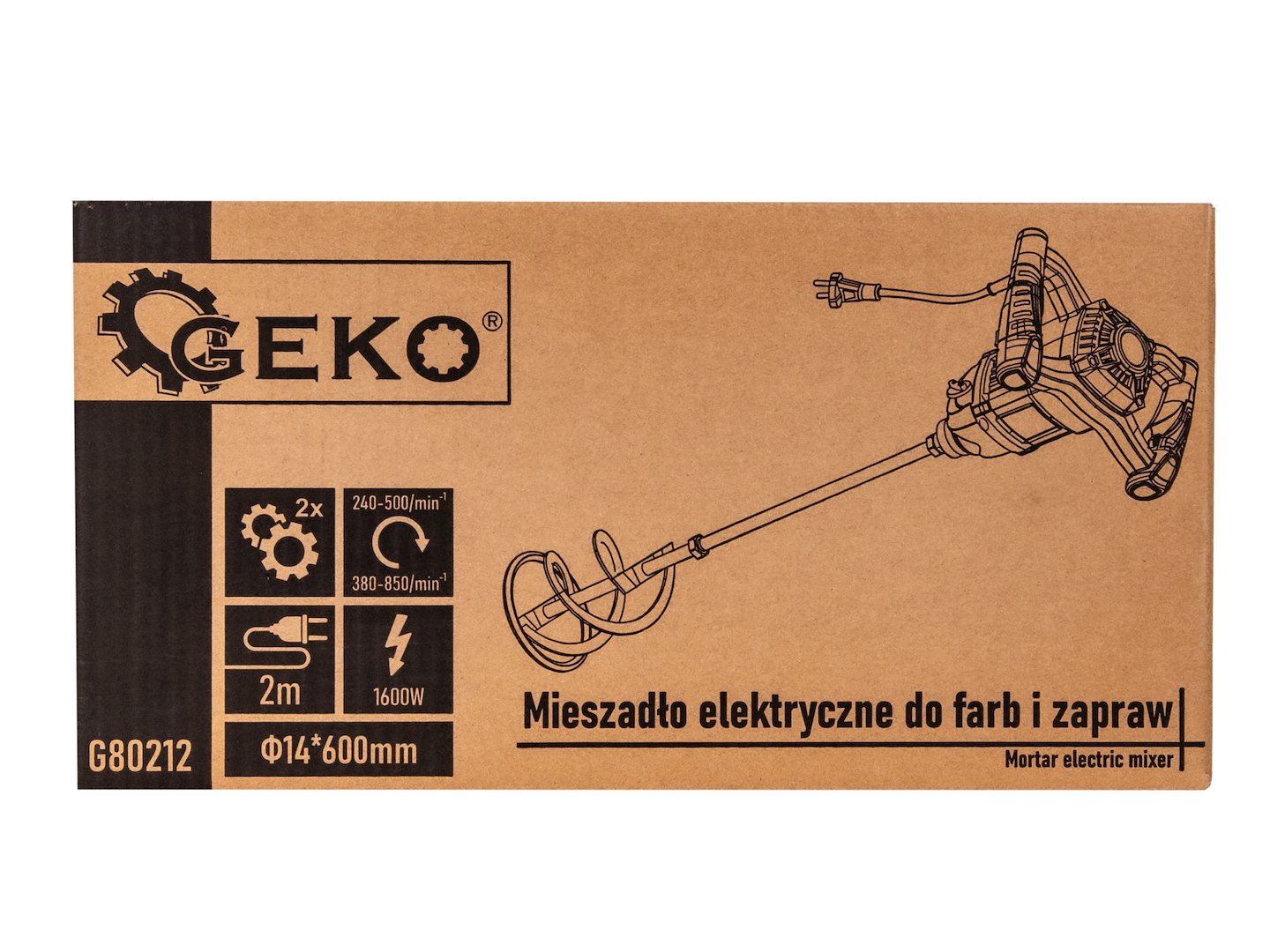 Електрически миксер 1600W 2 скорости M14 за бои и хоросани - GEKO