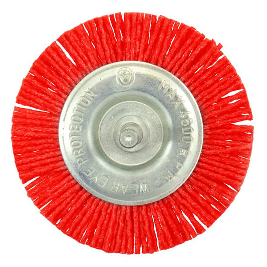 Найлонова дискова четка с 6 мм вал - почистване, полиране и поддръжка - GEKO