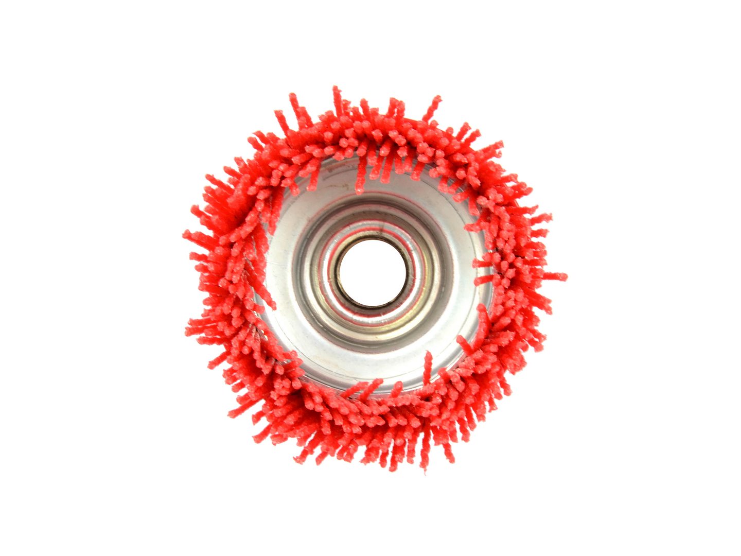 Найлонова кръгла четка 75 мм с резба M14 - за почистване на метал и дърво - GEKO