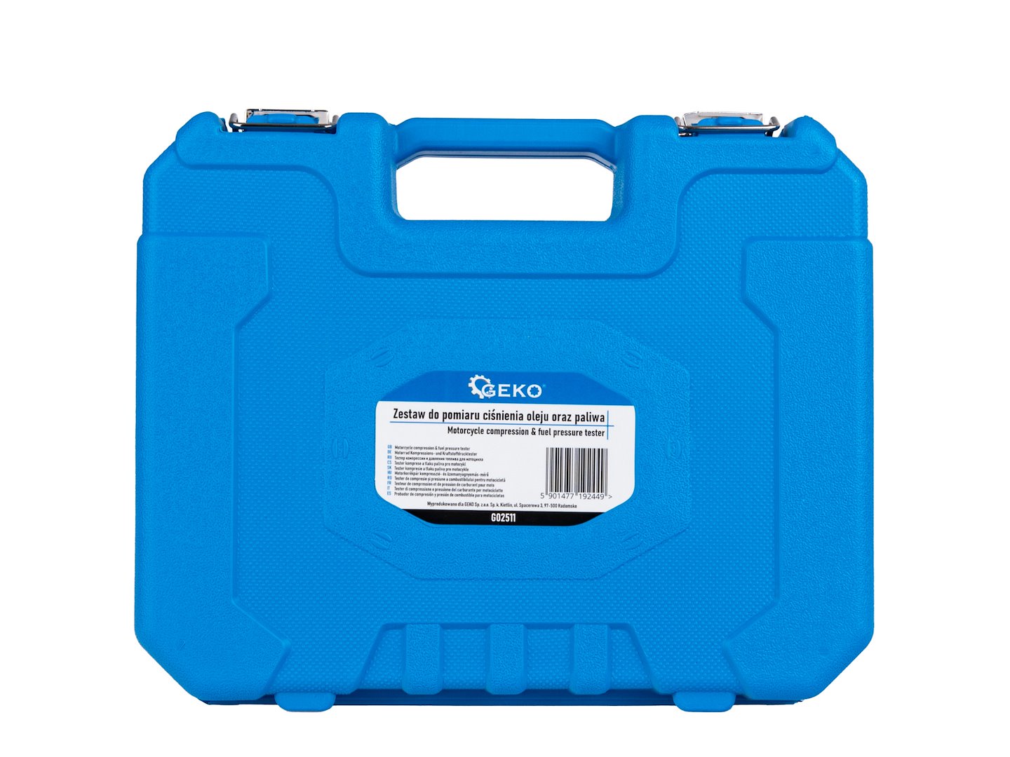 Професионален комплект за тестване на налягането на мотоциклетни двигатели и гориво - GEKO