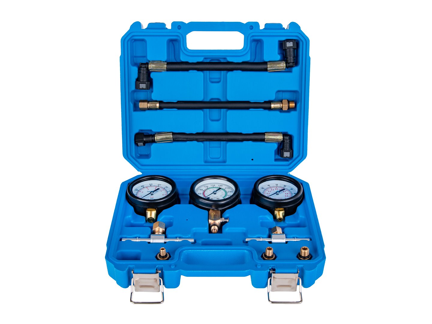 Професионален комплект за тестване на налягането на мотоциклетни двигатели и гориво - GEKO