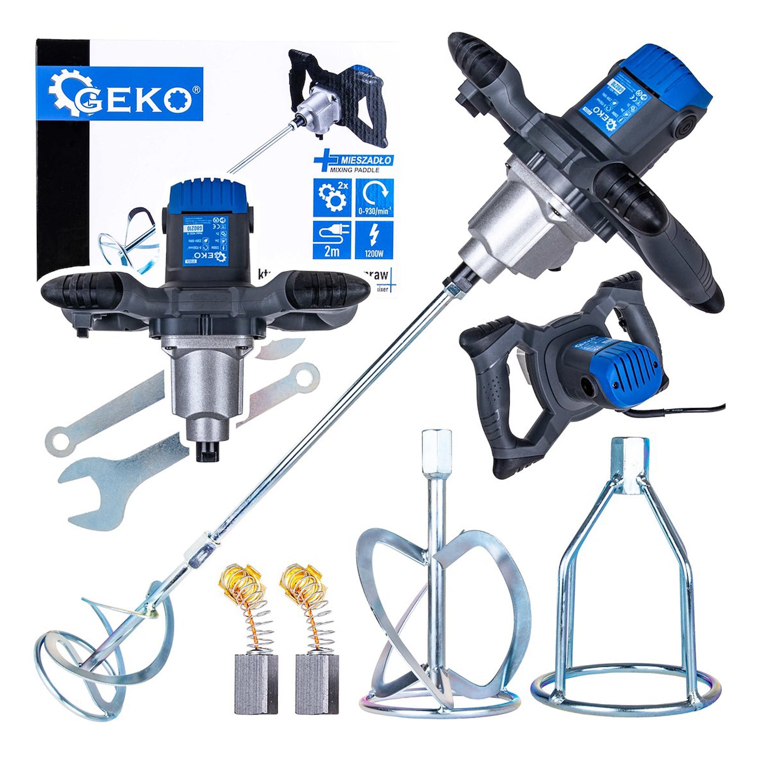 Електрически миксер 1200W 2 скорости M14 за бои и хоросани - GEKO