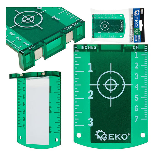 Зелена платка за лазерен нивелир с магнит и скала