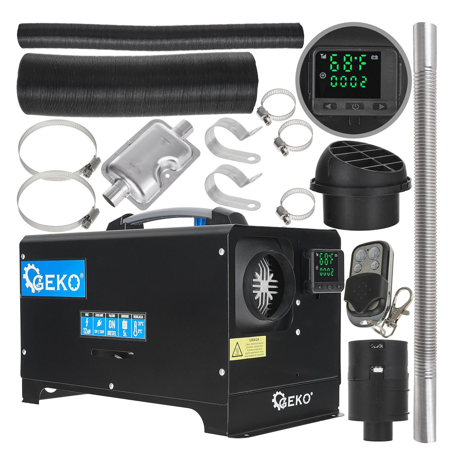 Дизелов въздушен нагревател 12V / 230V 12kW